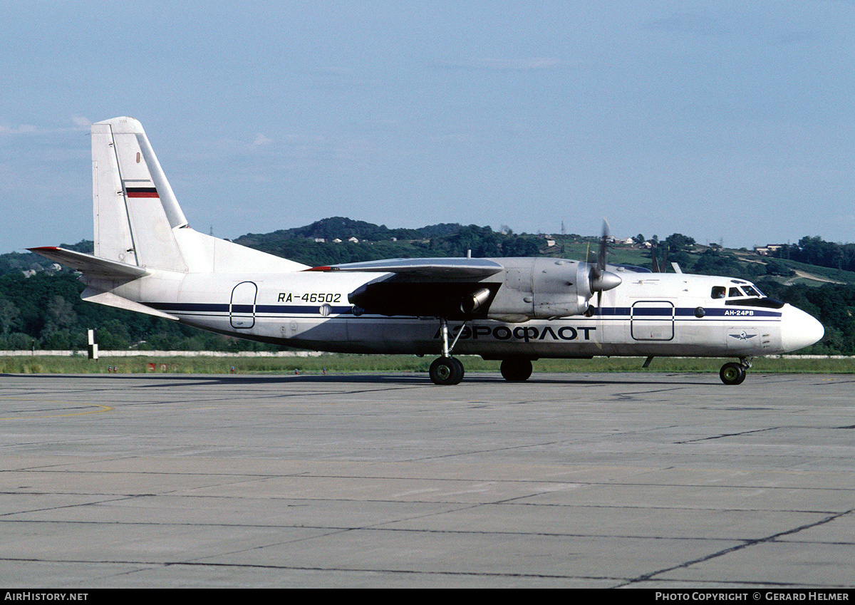 Aircraft Photo of RA-46502 | Antonov An-24RV | Aeroflot | AirHistory.net #169980