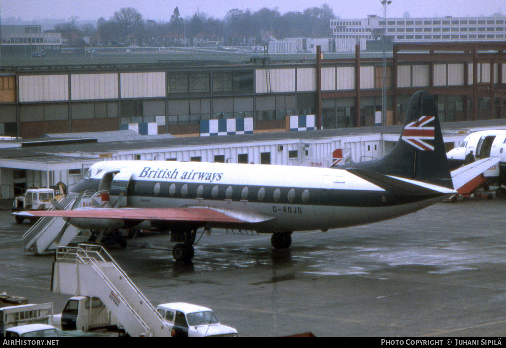 Aircraft Photo of G-AOJD | Vickers 802 Viscount | British Airways | AirHistory.net #169993