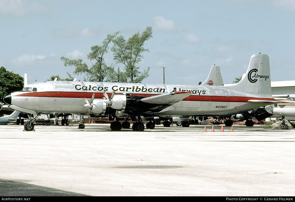 Aircraft Photo of N43867 | Douglas C-118A Liftmaster (DC-6A) | Caicos Caribbean Airways | AirHistory.net #170002