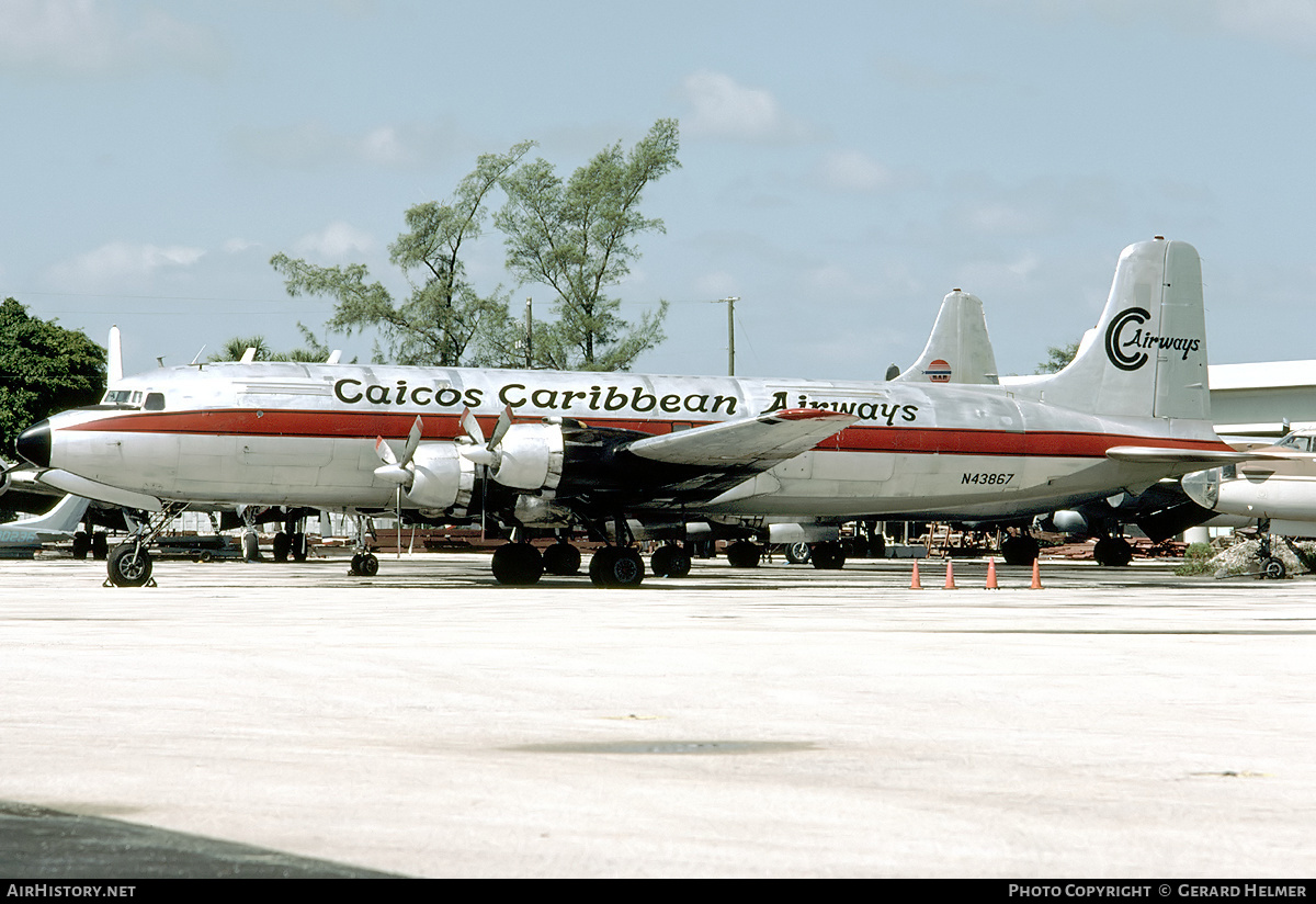 Aircraft Photo of N43867 | Douglas C-118A Liftmaster | Caicos Caribbean Airways | AirHistory.net #170002
