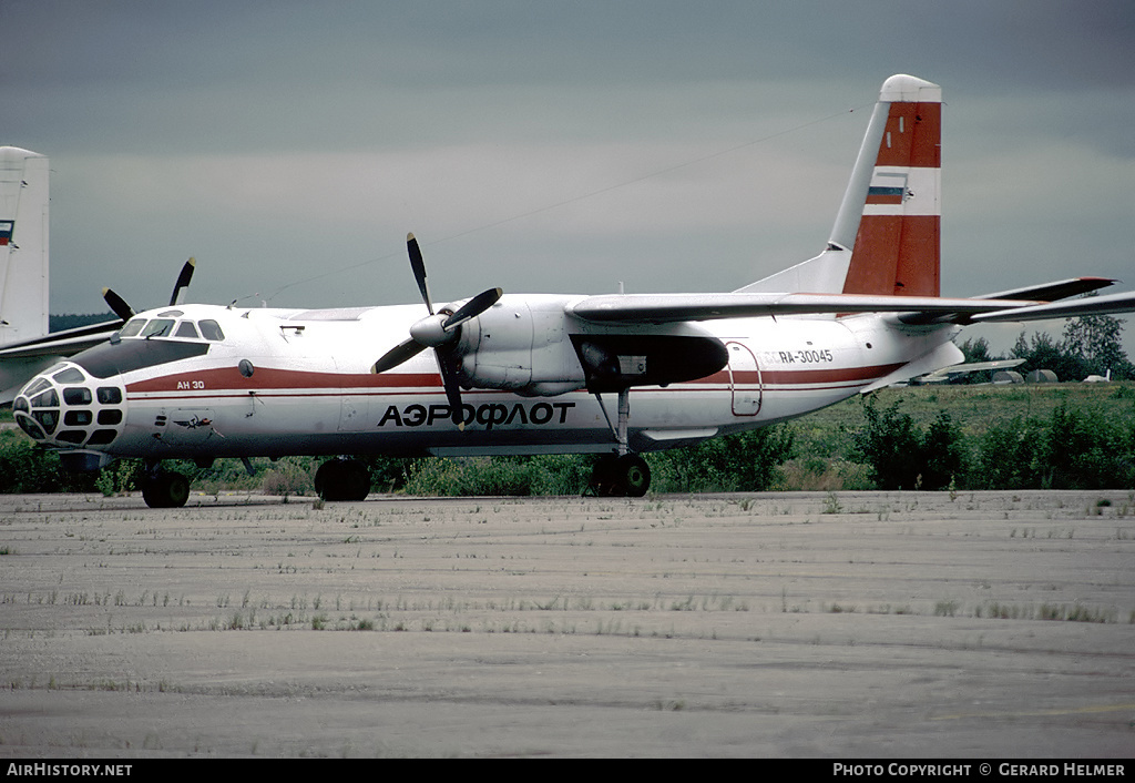 Aircraft Photo of RA-30045 | Antonov An-30 | Aeroflot | AirHistory.net #170013