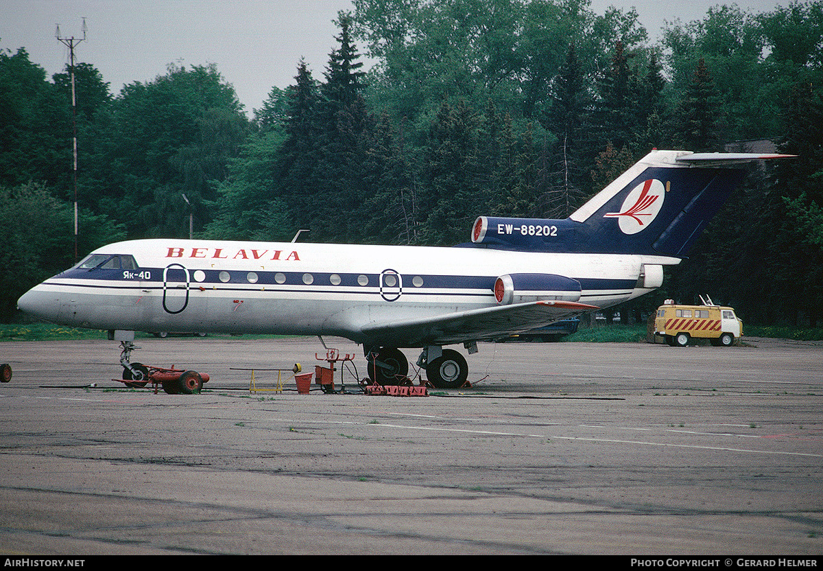 Aircraft Photo of EW-88202 | Yakovlev Yak-40 | Belavia | AirHistory.net #170021