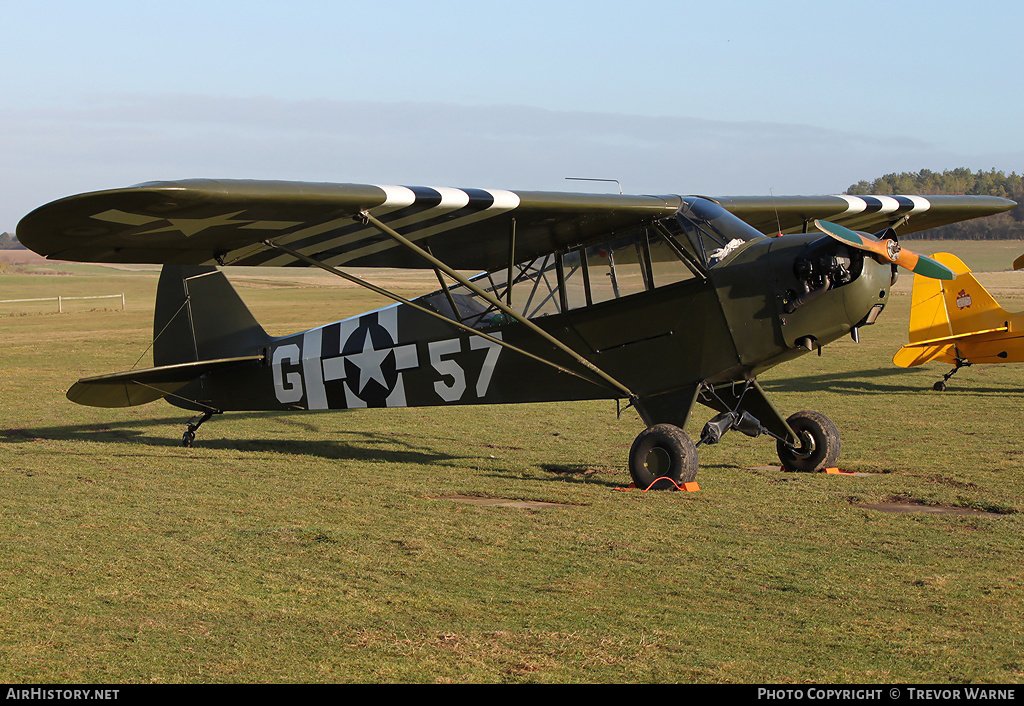 Aircraft Photo of G-AKAZ | Piper J-3C-65 Cub | USA - Air Force | AirHistory.net #170074