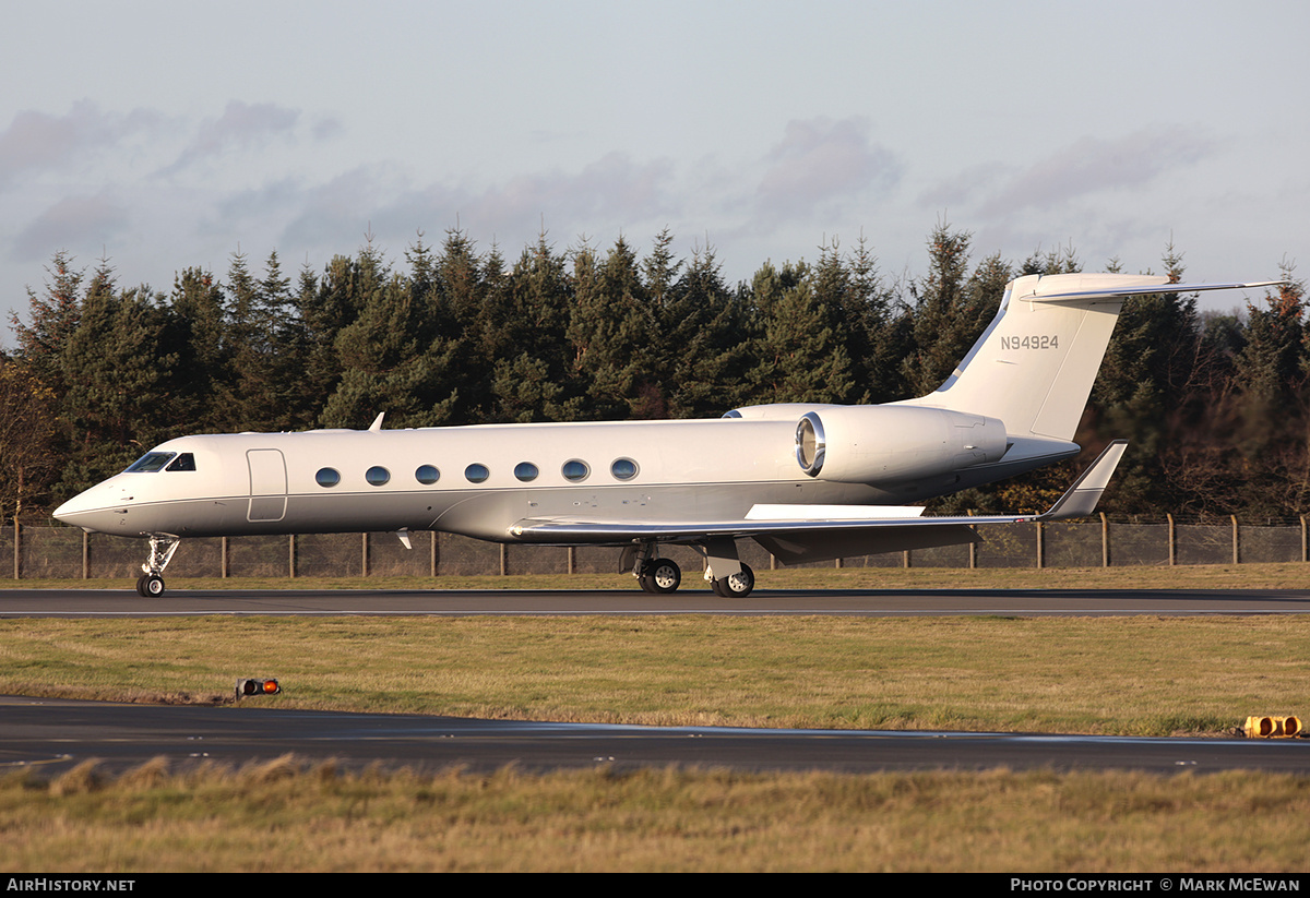 Aircraft Photo of N94924 | Gulfstream Aerospace G-V-SP Gulfstream G550 | AirHistory.net #170077