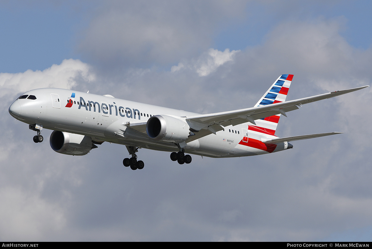 Aircraft Photo of N801AC | Boeing 787-8 Dreamliner | American Airlines | AirHistory.net #170097