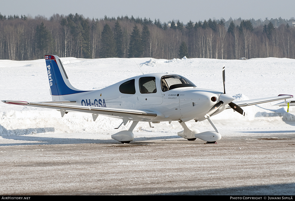 Aircraft Photo of OH-GSA | Cirrus SR-22 G3 | Patria Pilot Training | AirHistory.net #170098