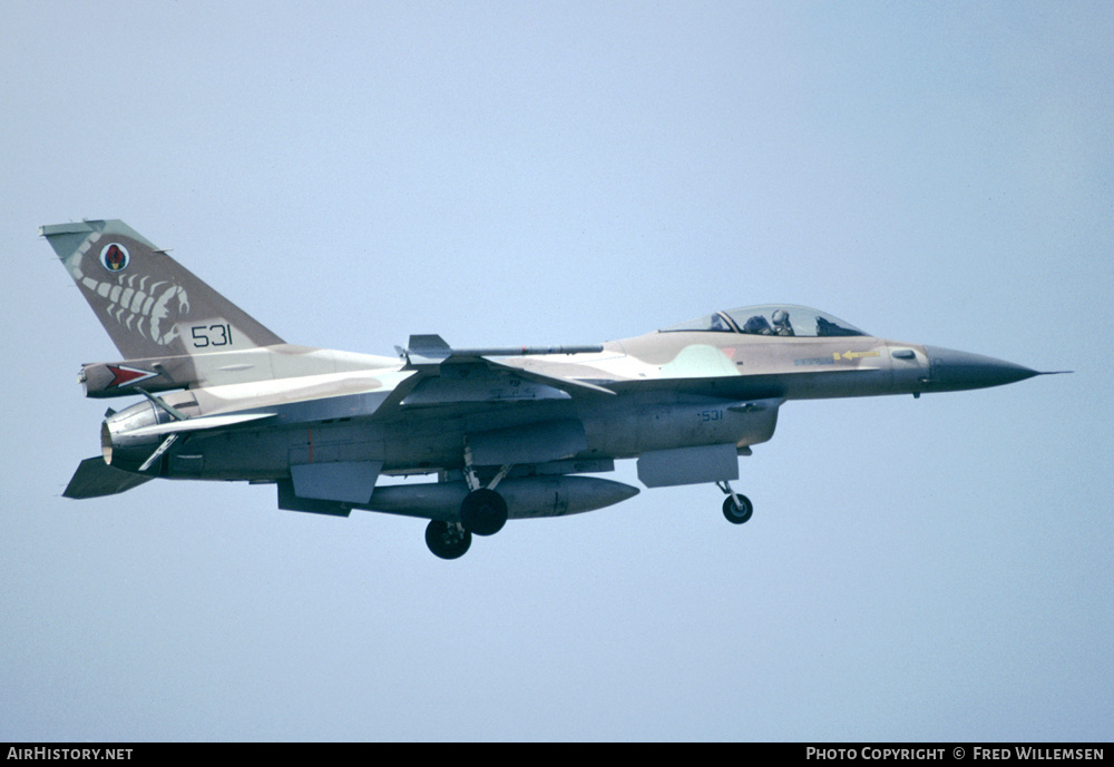 Aircraft Photo of 531 | General Dynamics F-16CG Barak | Israel - Air Force | AirHistory.net #170116