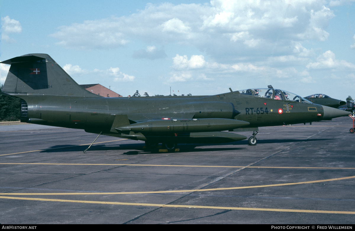 Aircraft Photo of RT-654 | Lockheed CF-104D Starfighter Mk.2 | Denmark - Air Force | AirHistory.net #170181