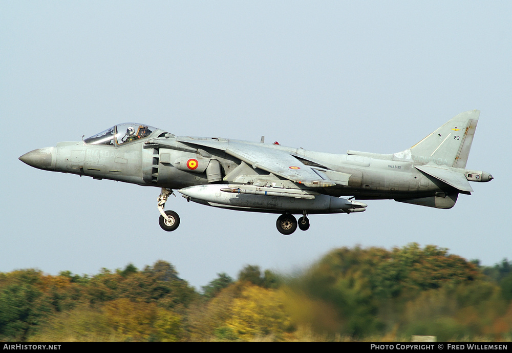 Aircraft Photo of VA1B-35 | McDonnell Douglas EAV-8B Matador II+ | Spain - Navy | AirHistory.net #170185