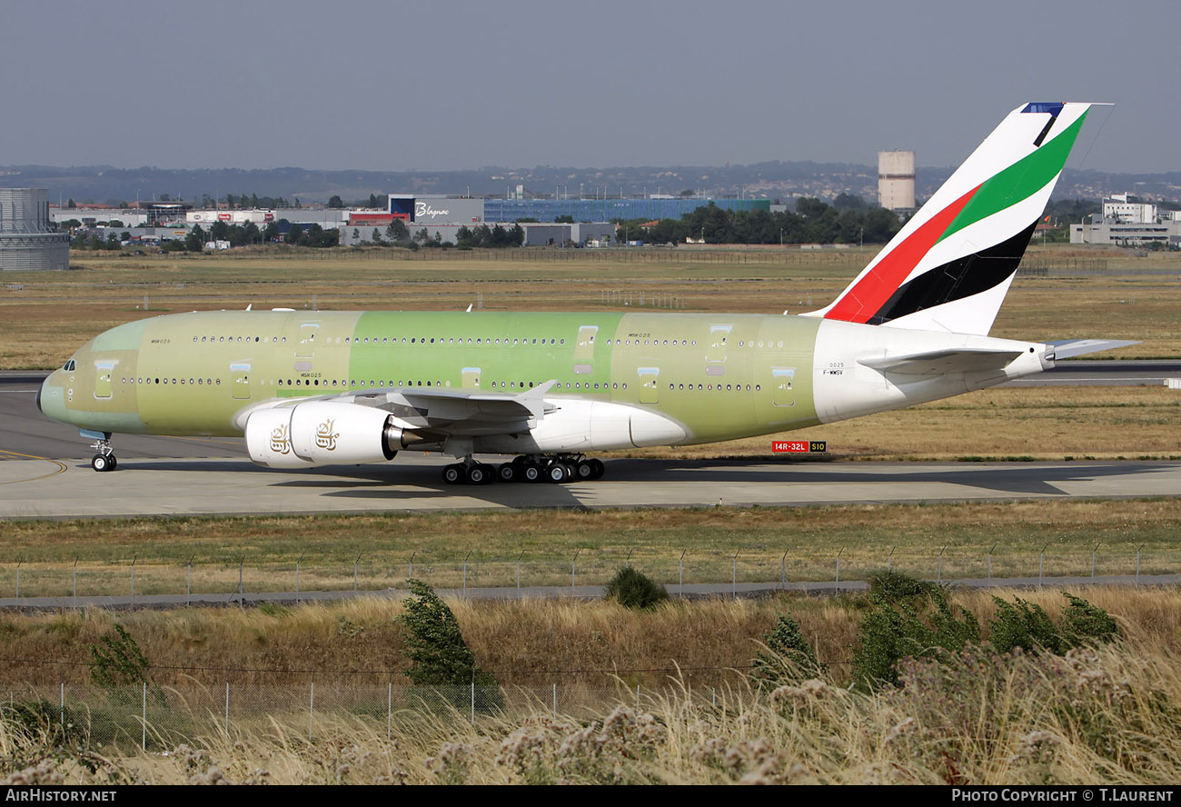 Aircraft Photo of F-WWSV | Airbus A380-861 | Emirates | AirHistory.net #170207