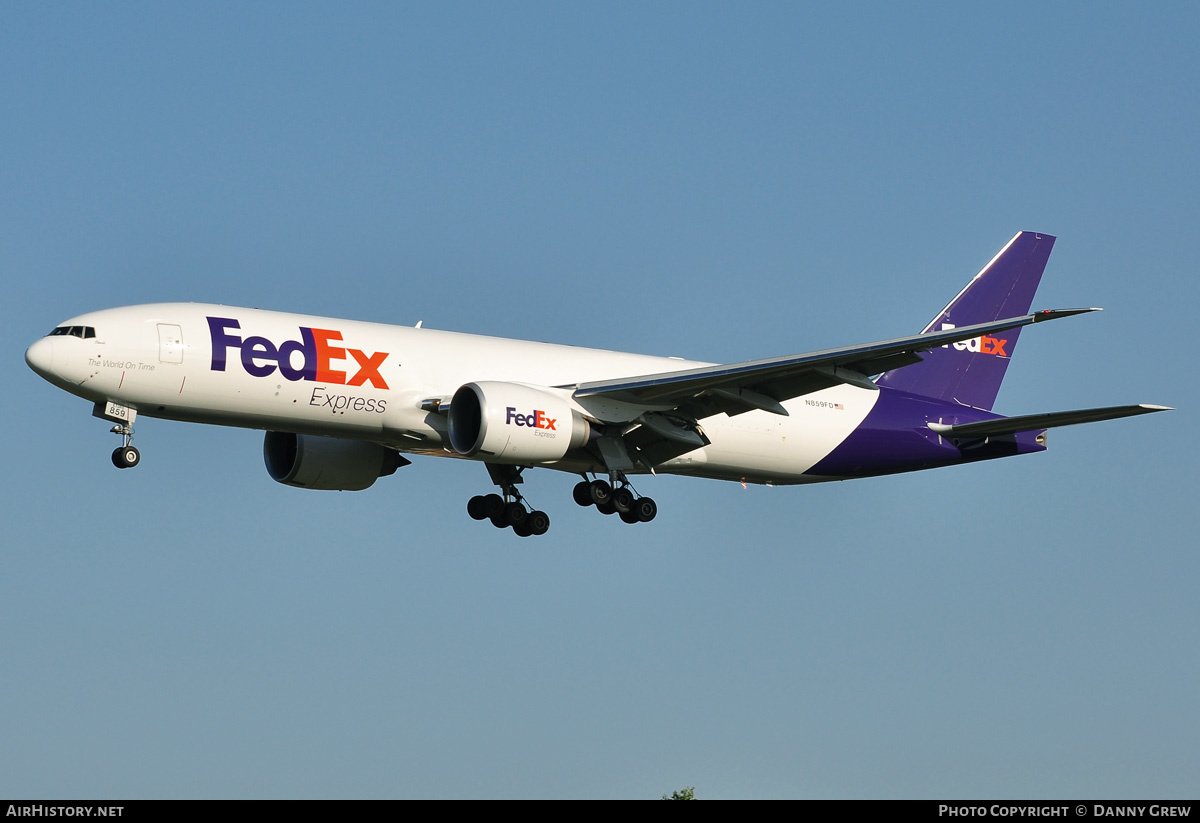 Aircraft Photo of N859FD | Boeing 777-FS2 | FedEx Express - Federal Express | AirHistory.net #170208
