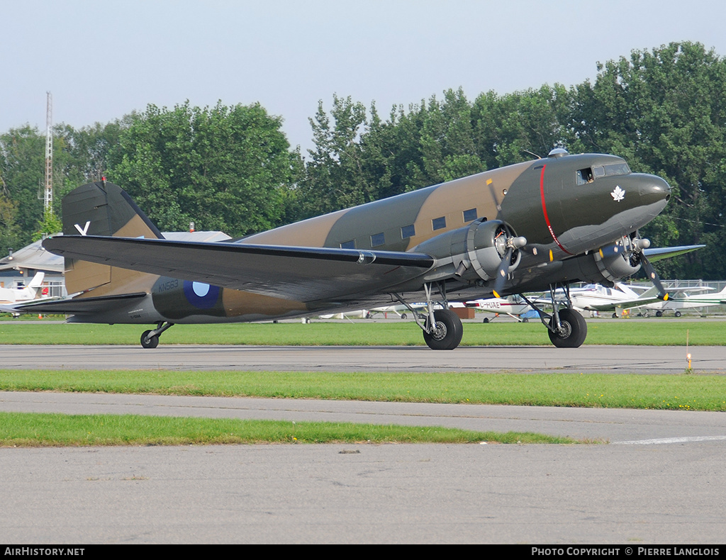 Aircraft Photo of C-GDAK / KN563 | Douglas DC-3-201B | Canadian Warplane Heritage | UK - Air Force | AirHistory.net #170209