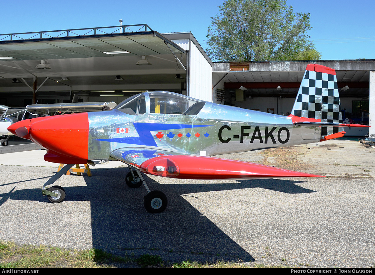 Aircraft Photo of C-FAKO | Van's RV-7A | AirHistory.net #170285