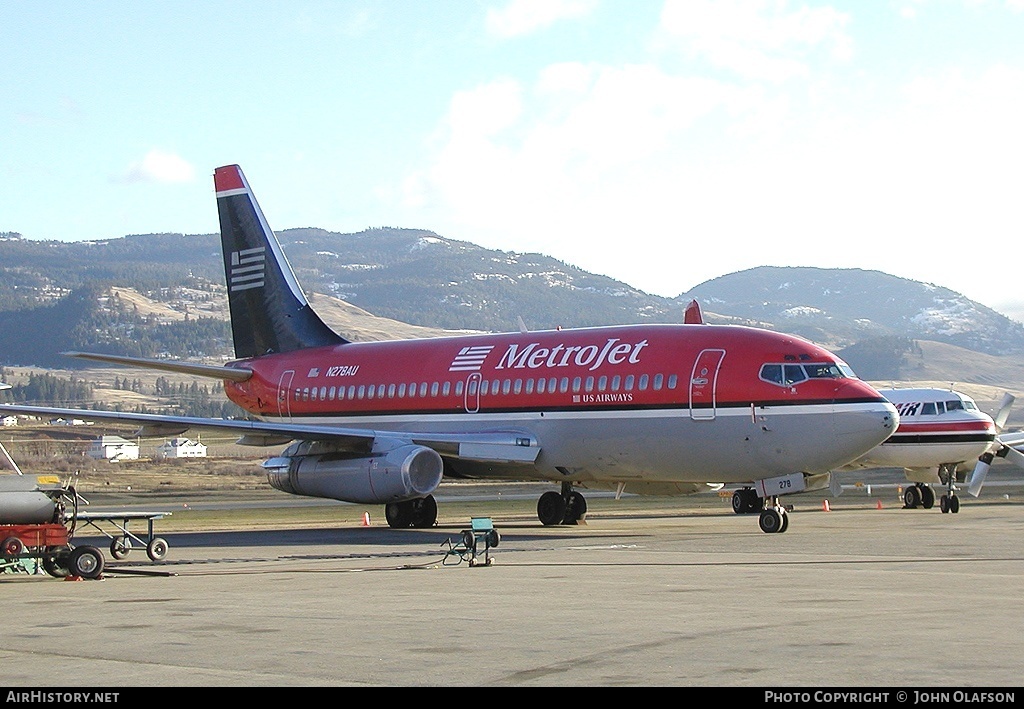 Aircraft Photo of N278AU | Boeing 737-2B7/Adv | Metrojet | AirHistory.net #170332