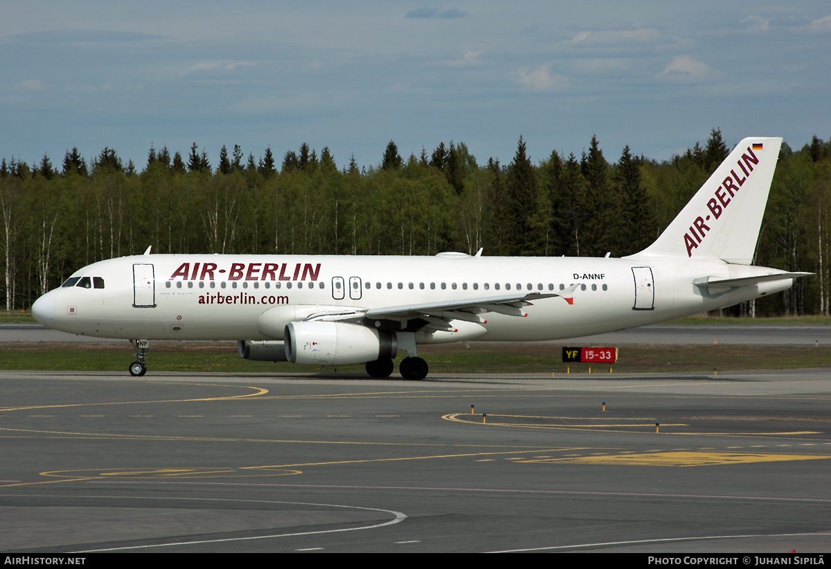 Aircraft Photo of D-ANNF | Airbus A320-232 | Air Berlin | AirHistory.net #170349