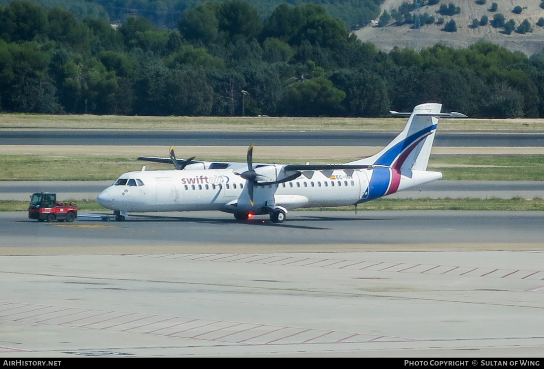 Aircraft Photo of EC-INV | ATR ATR-72-212 | Swiftair | AirHistory.net #170356