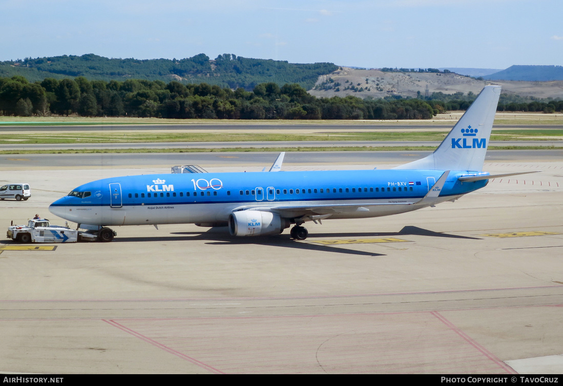 Aircraft Photo of PH-BXV | Boeing 737-8K2 | KLM - Royal Dutch Airlines | AirHistory.net #170379