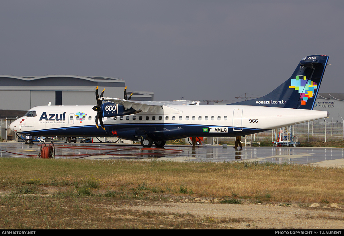 Aircraft Photo of F-WWLQ | ATR ATR-72-600 (ATR-72-212A) | Azul Linhas Aéreas Brasileiras | AirHistory.net #170399