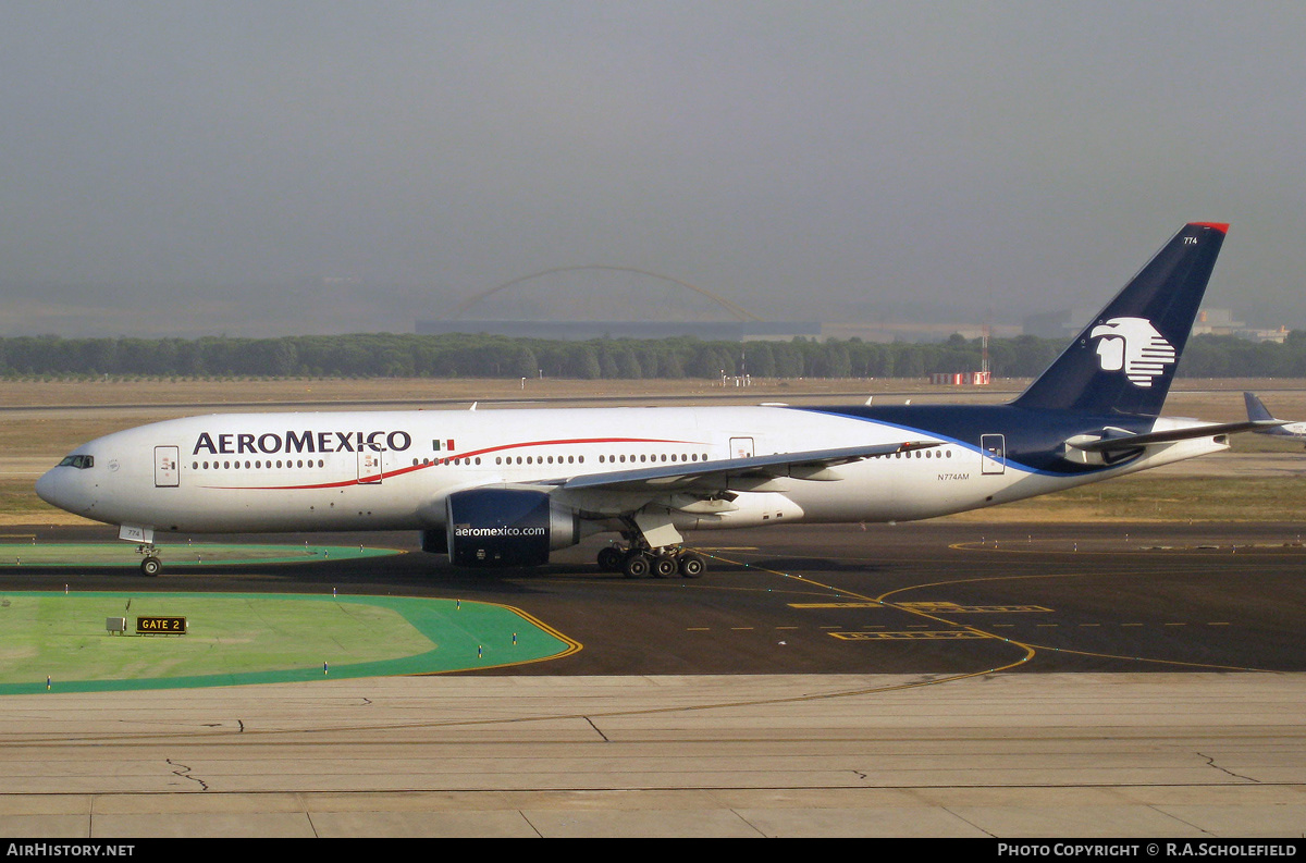 Aircraft Photo of N774AM | Boeing 777-2Q8/ER | AeroMéxico | AirHistory.net #170414