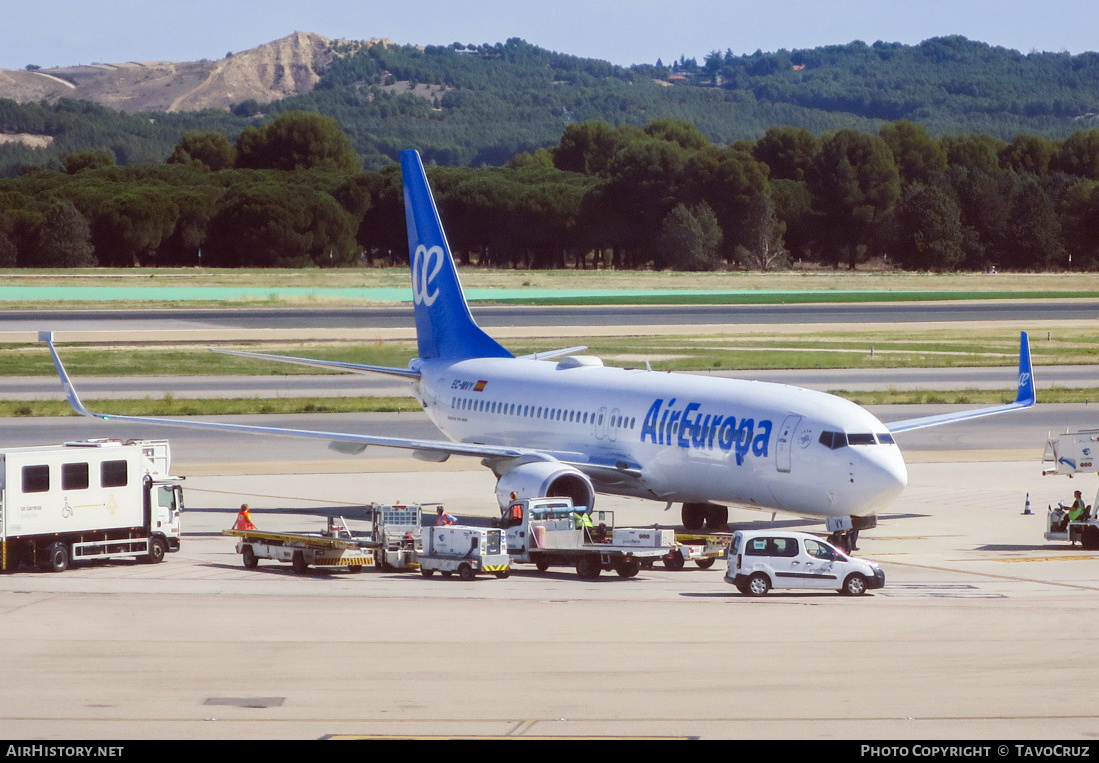 Aircraft Photo of EC-MVY | Boeing 737-800 | Air Europa | AirHistory.net #170423