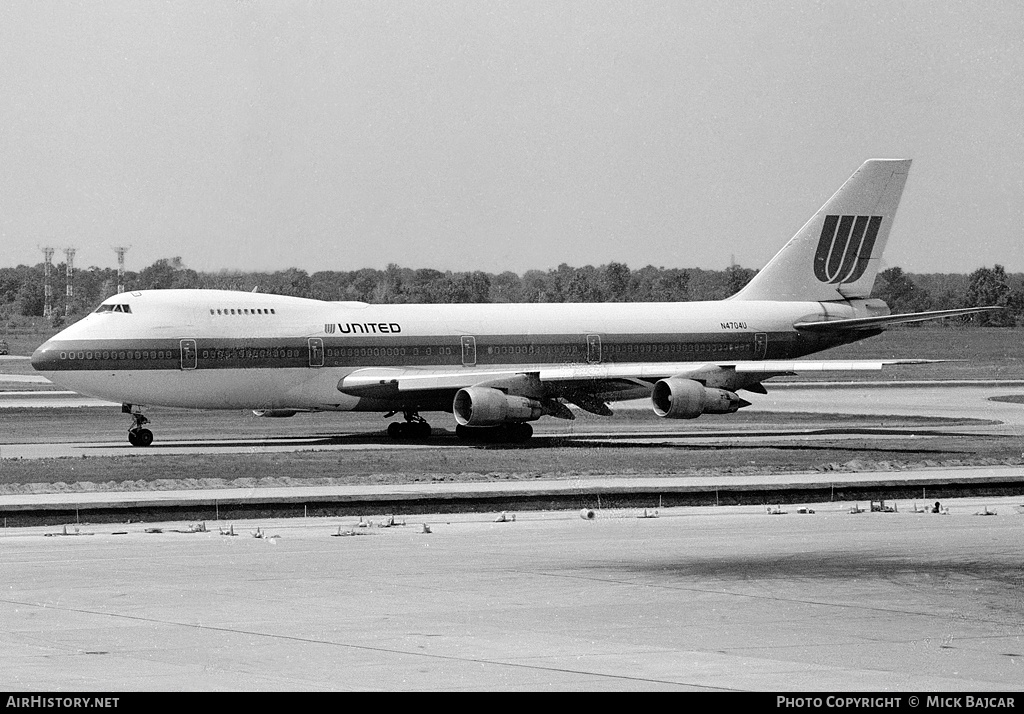 Aircraft Photo of N4704U | Boeing 747-122 | United Airlines | AirHistory.net #170428