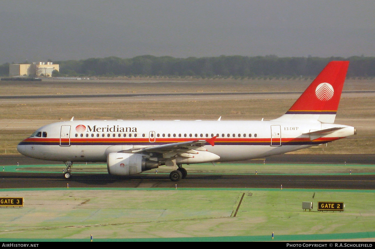 Aircraft Photo of EI-DFP | Airbus A319-112 | Meridiana | AirHistory.net #170450