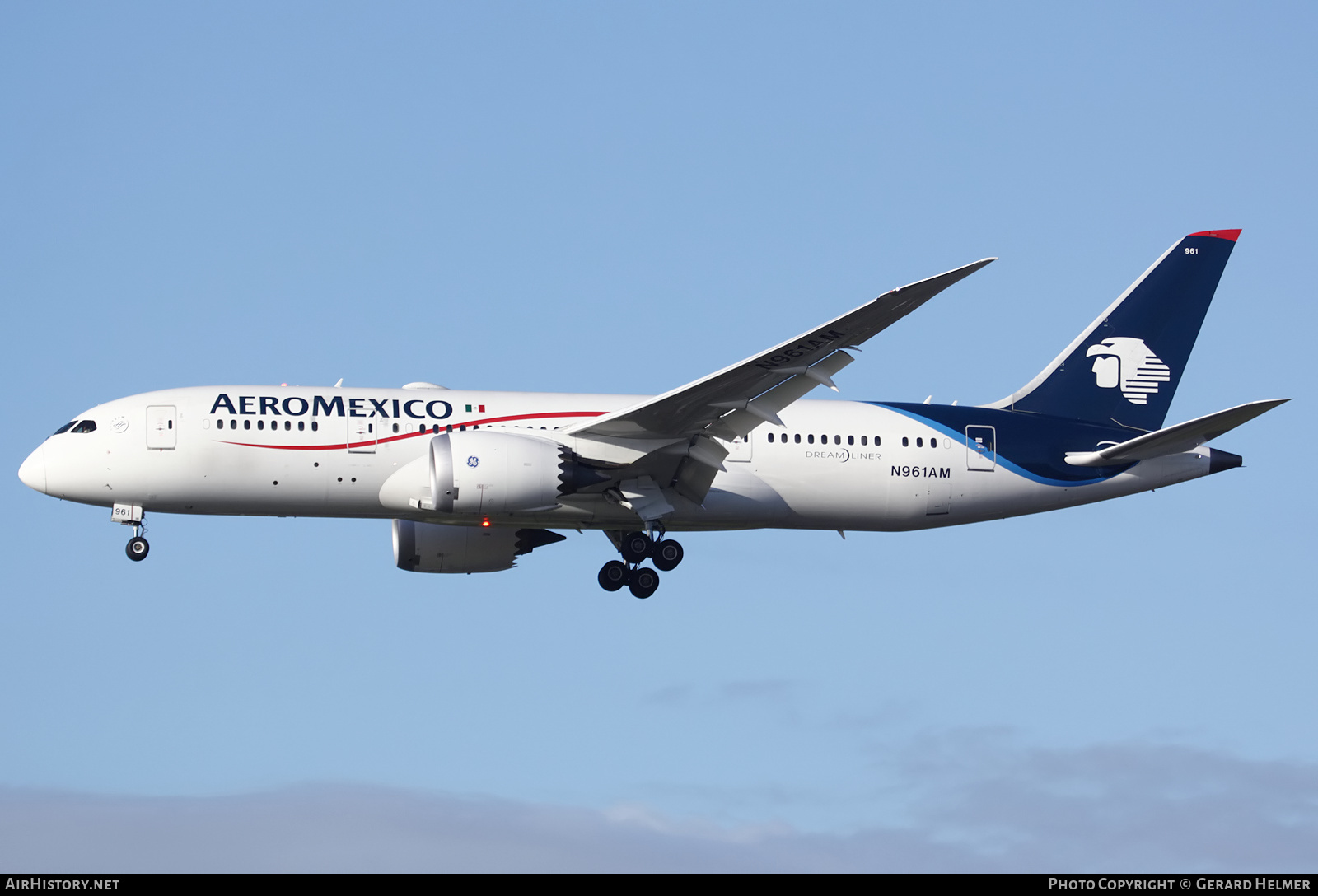 Aircraft Photo of N961AM | Boeing 787-8 Dreamliner | AeroMéxico | AirHistory.net #170463