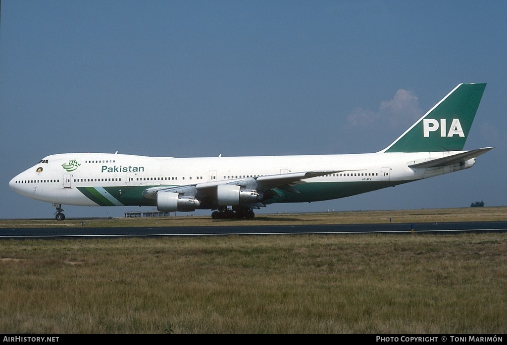 Aircraft Photo of AP-AYV | Boeing 747-282B | Pakistan International Airlines - PIA | AirHistory.net #170527