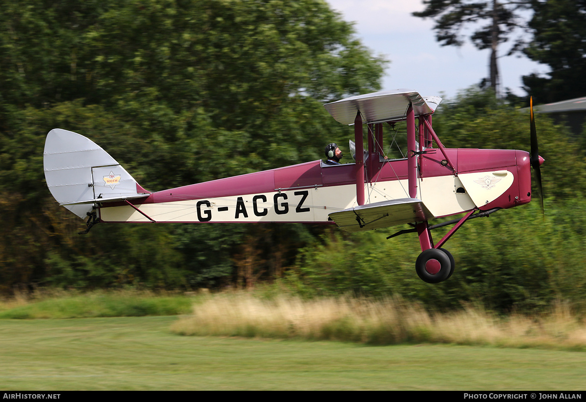 Aircraft Photo of G-ACGZ | De Havilland D.H. 60GIII Moth Major | AirHistory.net #170552