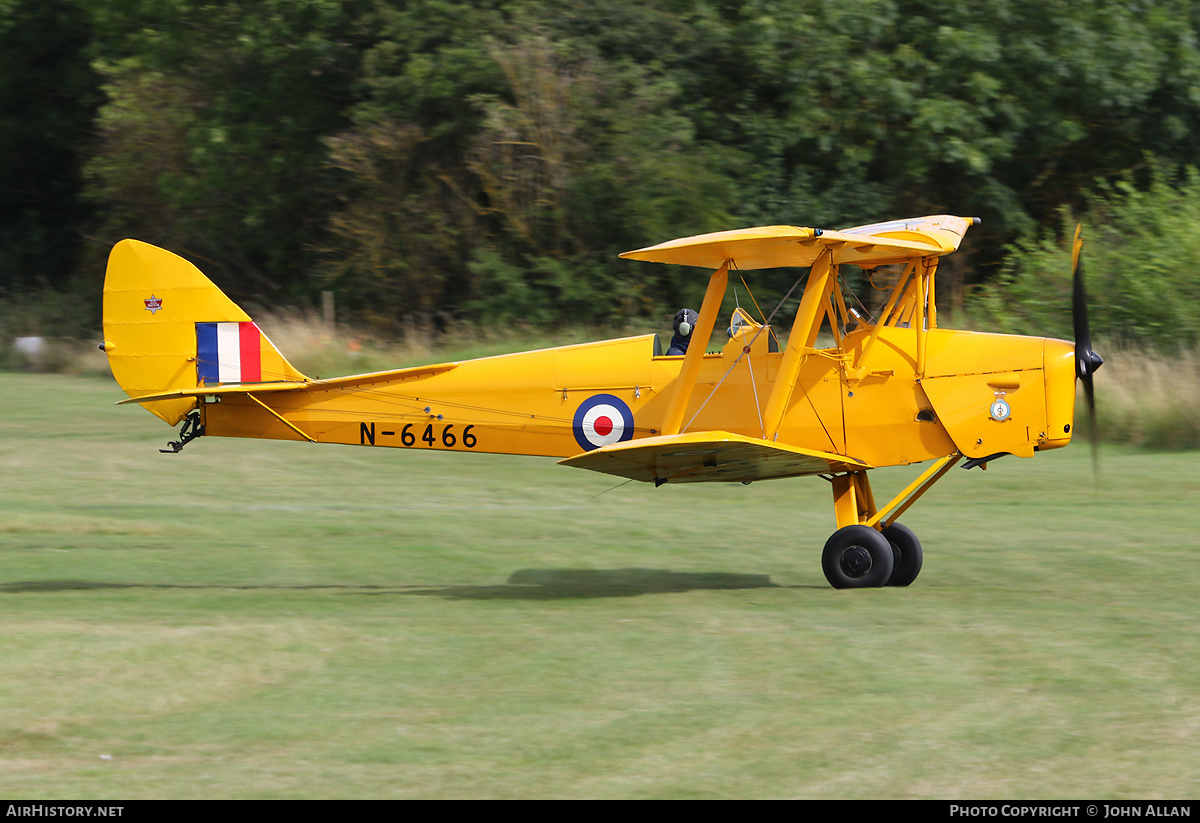 Aircraft Photo of G-ANKZ / N-6466 | De Havilland D.H. 82A Tiger Moth | UK - Air Force | AirHistory.net #170553