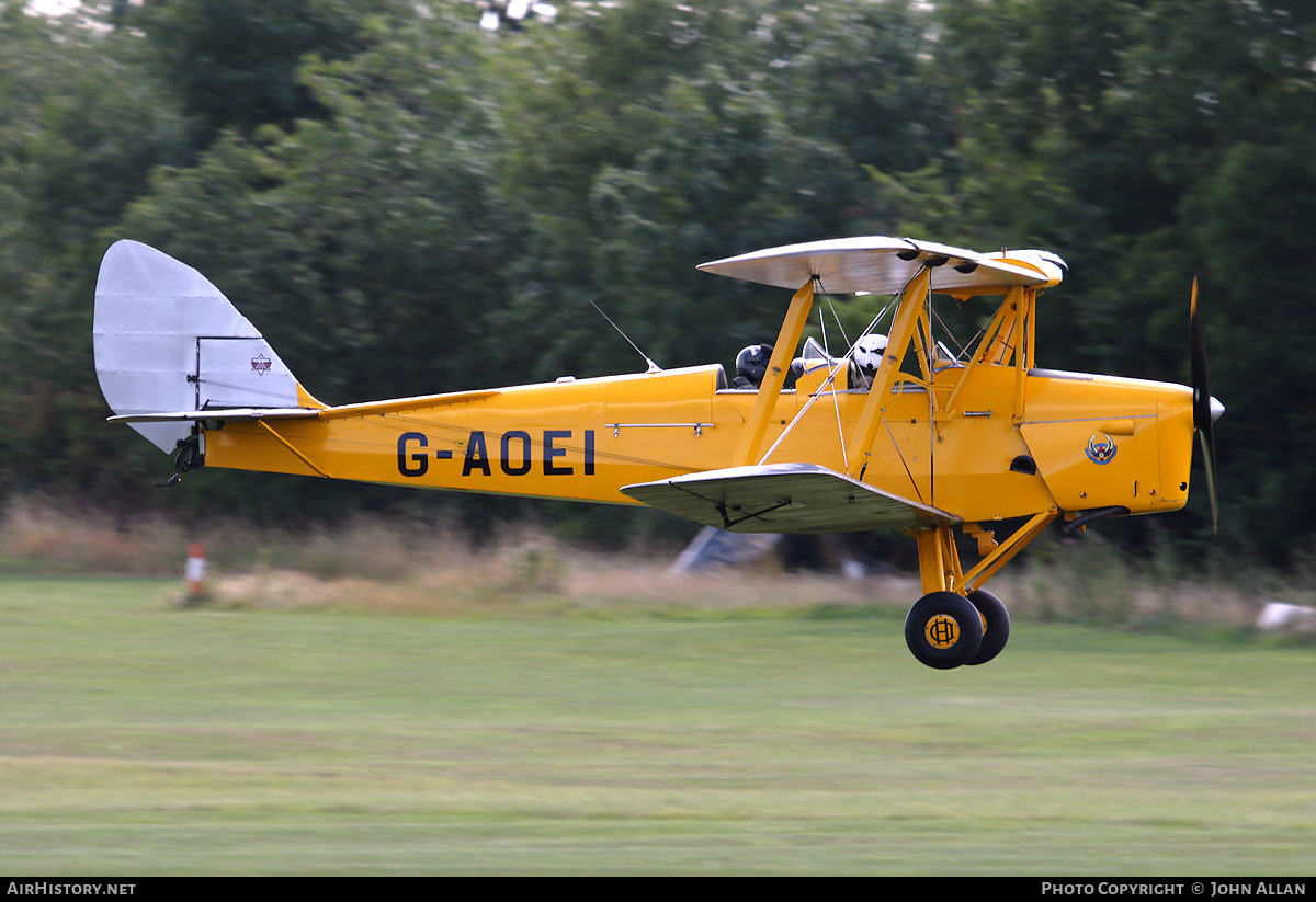 Aircraft Photo of G-AOEI | De Havilland D.H. 82A Tiger Moth II | AirHistory.net #170574