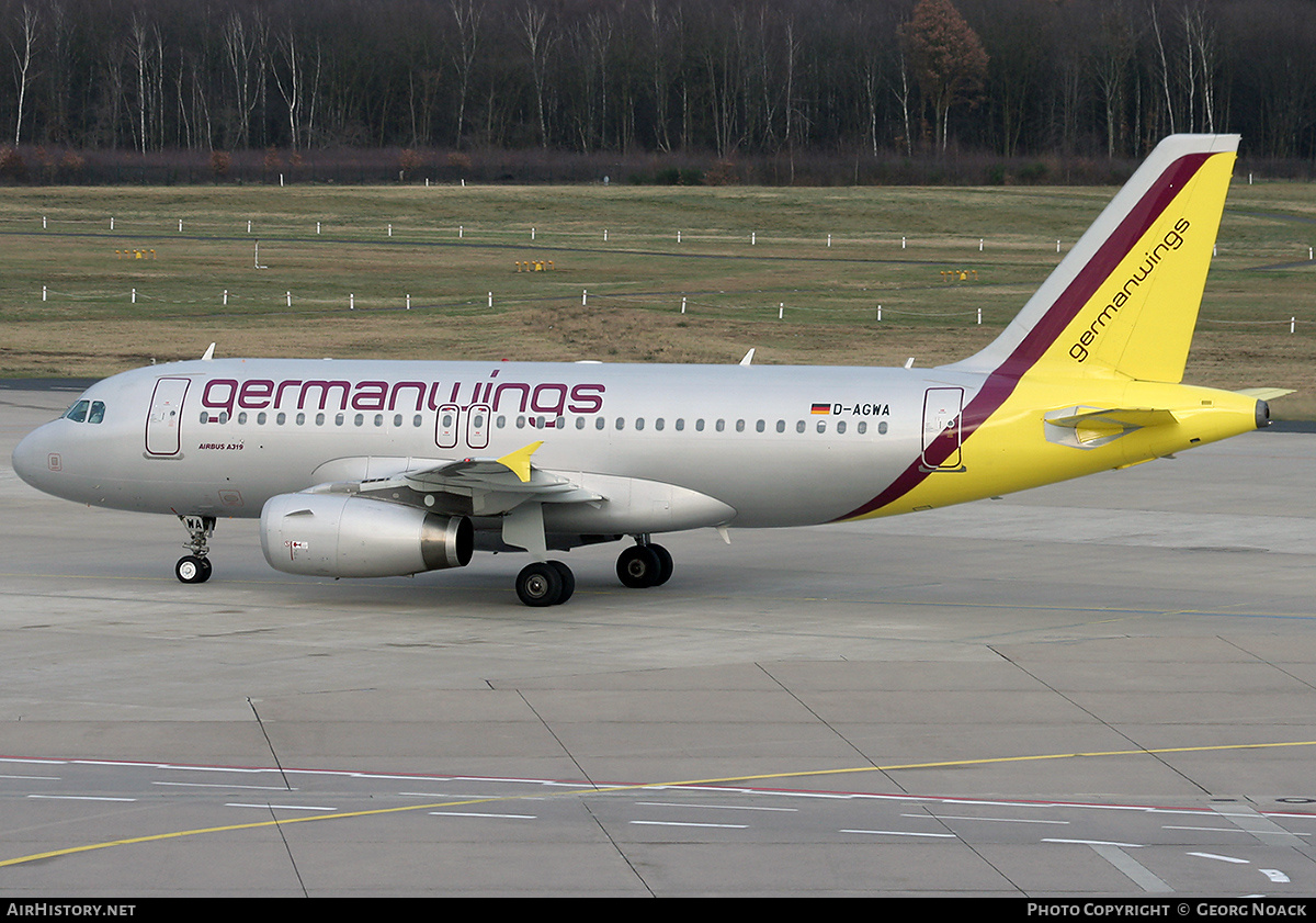 Aircraft Photo of D-AGWA | Airbus A319-132 | Germanwings | AirHistory.net #170591