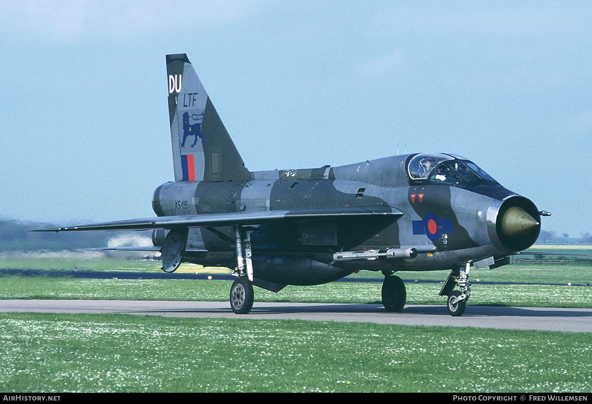 Aircraft Photo of XS416 | English Electric Lightning T5 | UK - Air Force | AirHistory.net #170597