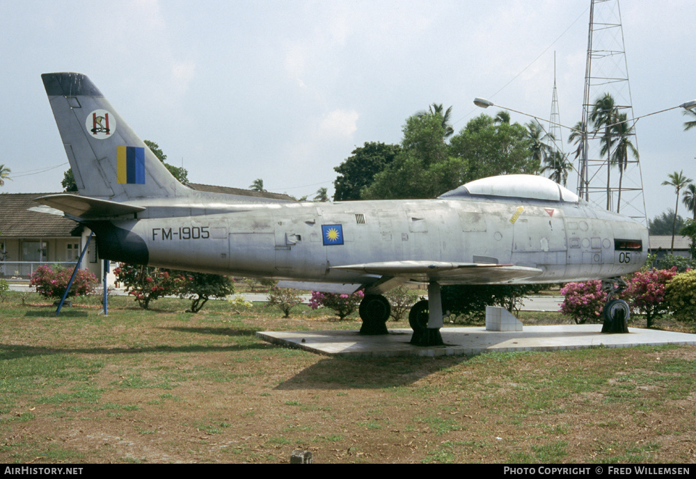 Aircraft Photo of FM-1905 | Commonwealth CA-27 Sabre Mk32 | Malaysia - Air Force | AirHistory.net #170630