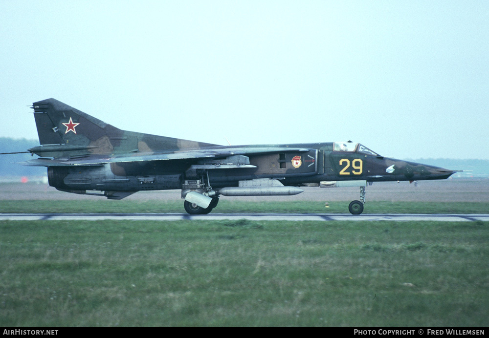 Aircraft Photo of 29 yellow | Mikoyan-Gurevich MiG-27D | Russia - Air Force | AirHistory.net #170638