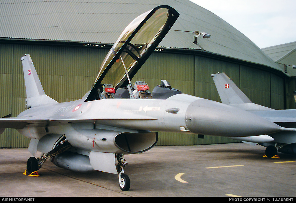 Aircraft Photo of ET-197 | General Dynamics F-16B Fighting Falcon | Denmark - Air Force | AirHistory.net #170648