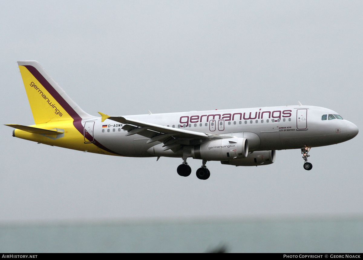 Aircraft Photo of D-AGWK | Airbus A319-132 | Germanwings | AirHistory.net #170653