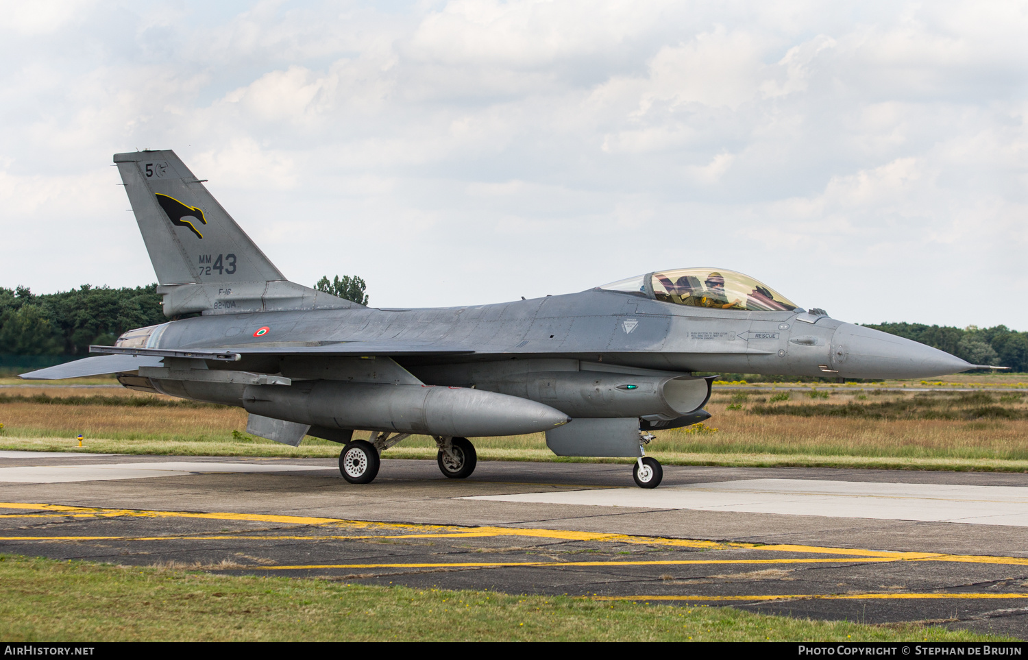 Aircraft Photo of MM7243 | General Dynamics F-16A/ADF Fighting Falcon | Italy - Air Force | AirHistory.net #170704