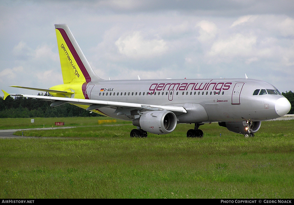 Aircraft Photo of D-AILK | Airbus A319-114 | Germanwings | AirHistory.net #170718