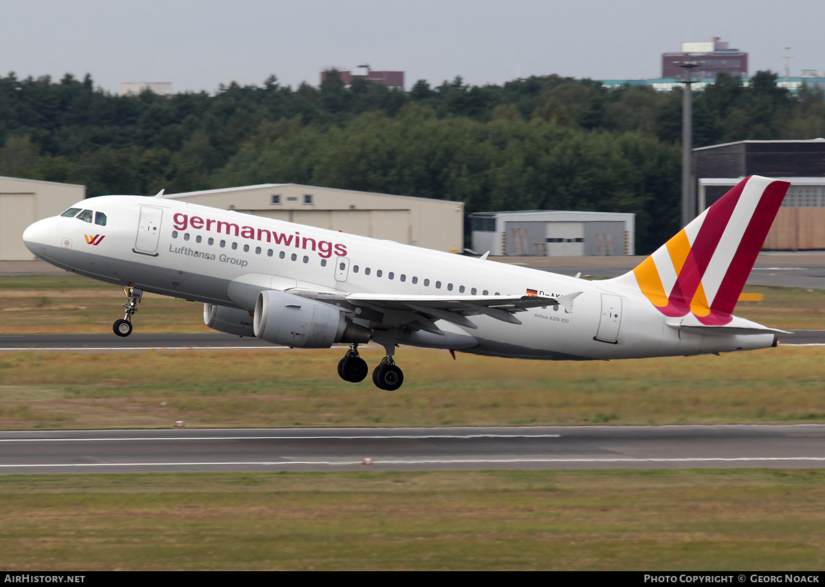 Aircraft Photo of D-AKNH | Airbus A319-112 | Germanwings | AirHistory.net #170728