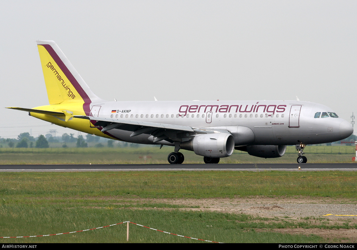 Aircraft Photo of D-AKNP | Airbus A319-112 | Germanwings | AirHistory.net #170759