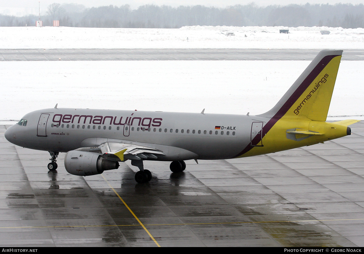 Aircraft Photo of D-AILK | Airbus A319-114 | Germanwings | AirHistory.net #170771