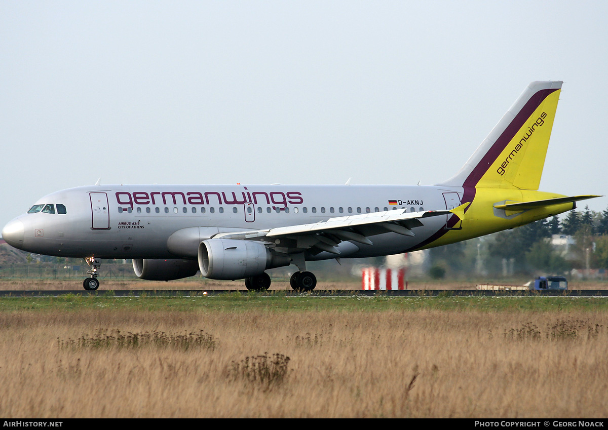 Aircraft Photo of D-AKNJ | Airbus A319-112 | Germanwings | AirHistory.net #170775