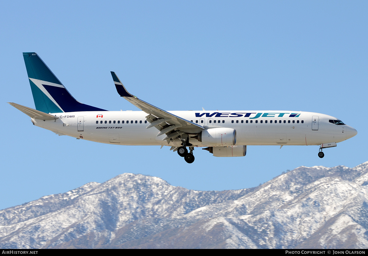 Aircraft Photo of C-FDMB | Boeing 737-8CT | WestJet | AirHistory.net #170796