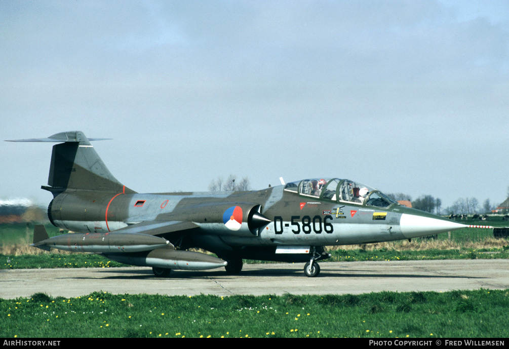 Aircraft Photo of D-5806 | Lockheed TF-104G Starfighter | Netherlands - Air Force | AirHistory.net #170895