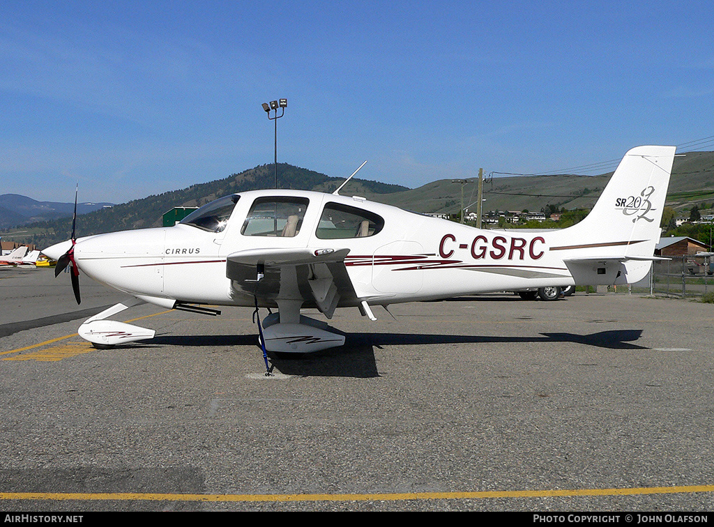 Aircraft Photo of C-GSRC | Cirrus SR-20 G2 | AirHistory.net #170938