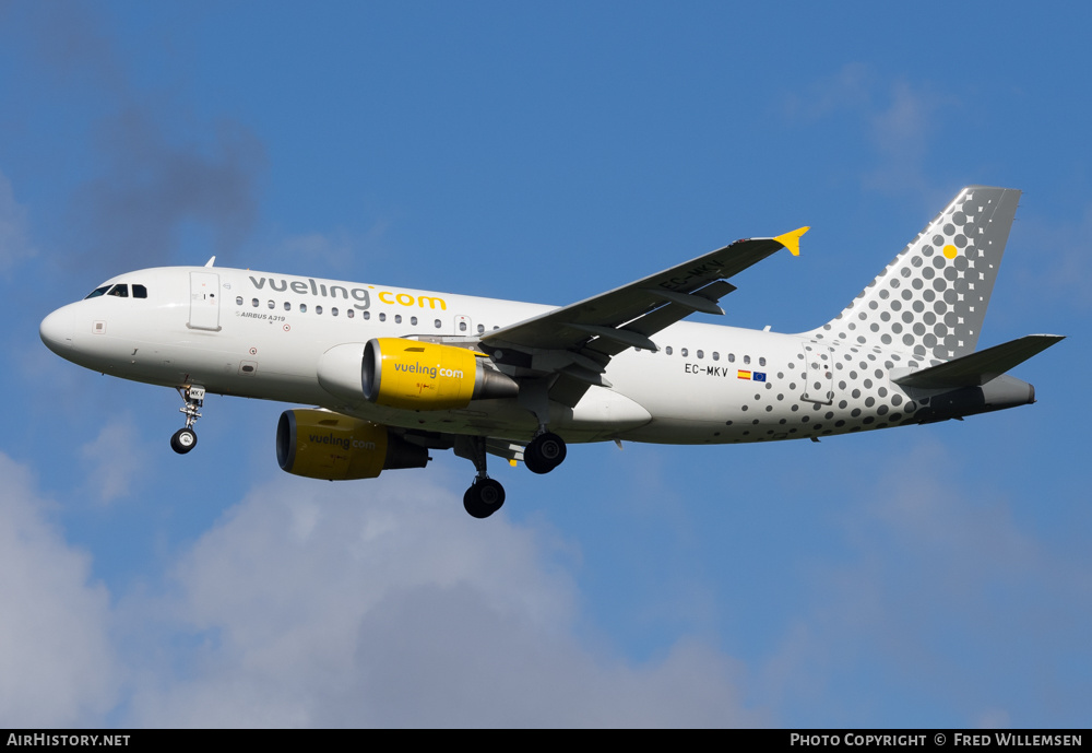 Aircraft Photo of EC-MKV | Airbus A319-112 | Vueling Airlines | AirHistory.net #171022