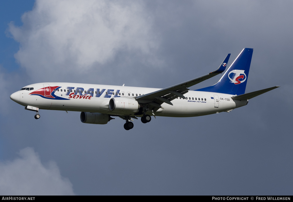 Aircraft Photo of OK-TSD | Boeing 737-8Q8 | Travel Service | AirHistory.net #171028