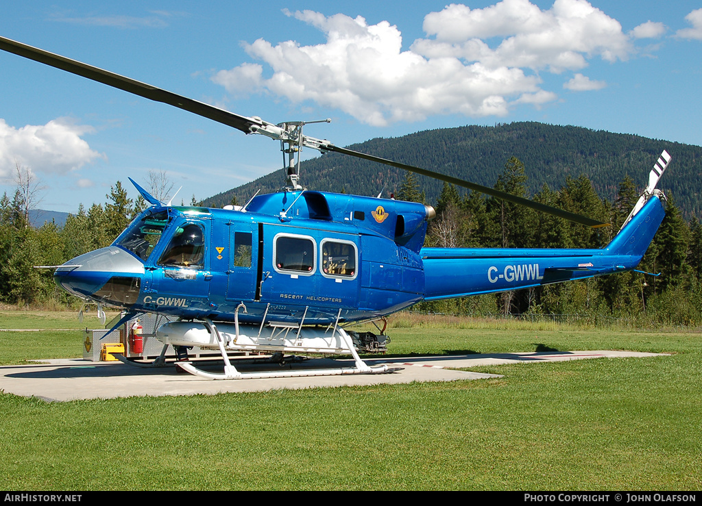 Aircraft Photo of C-GWWL | Bell 212 Twin Two-Twelve | Ascent Helicopters | AirHistory.net #171041