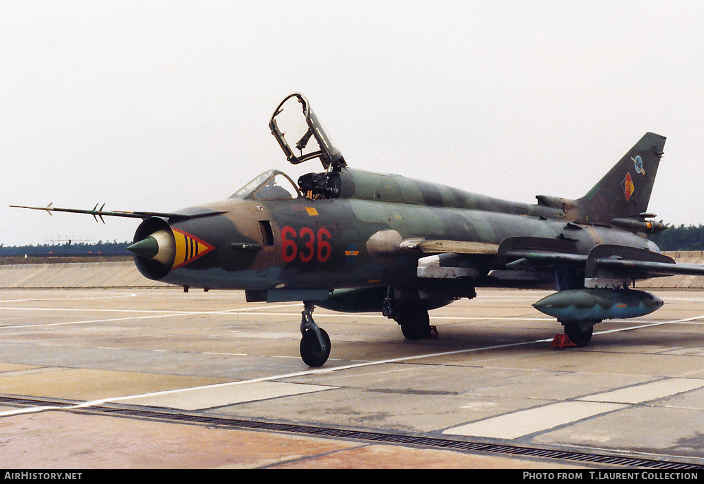 Aircraft Photo of 636 | Sukhoi Su-22M4 | East Germany - Air Force | AirHistory.net #171107